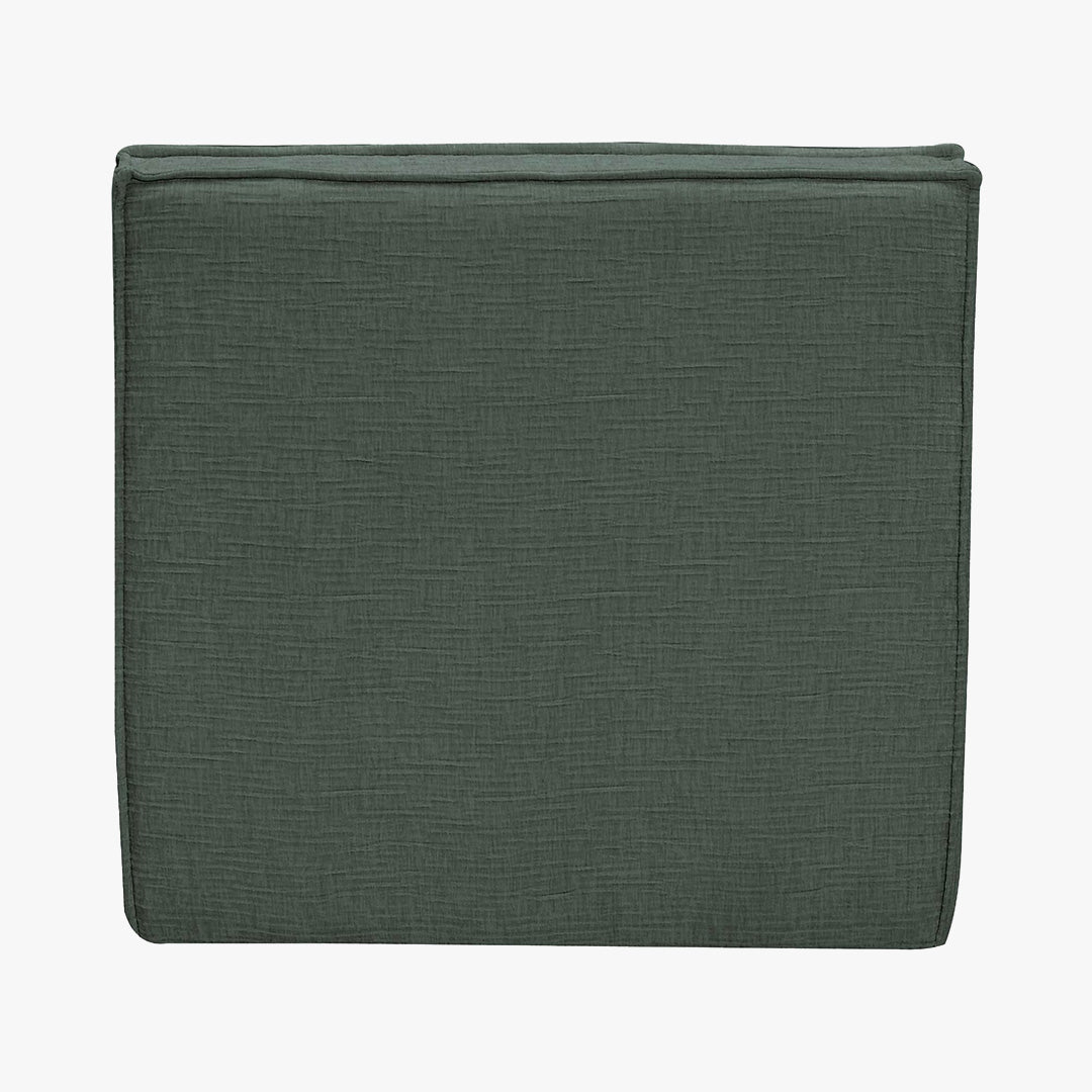 ZEYNA Fauteuil modulable en tissu vert