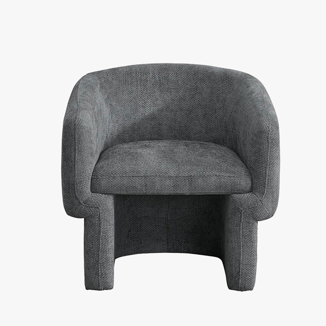 KAYLI Fauteuil cabriolet en tissu gris