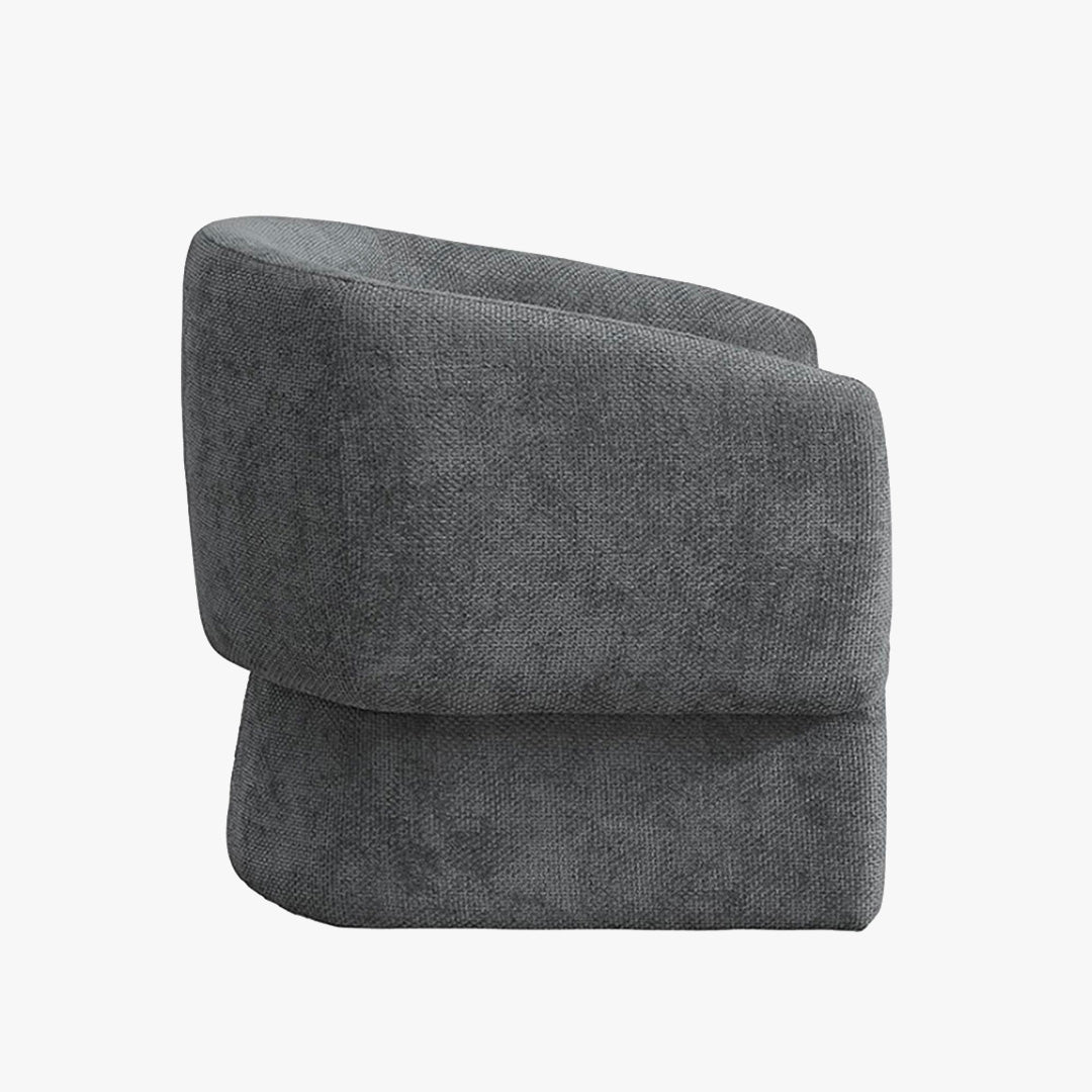 KAYLI Fauteuil cabriolet en tissu gris