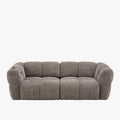 NALA Canapé 3 places relax électrique avec assises coulissantes en tissu taupe