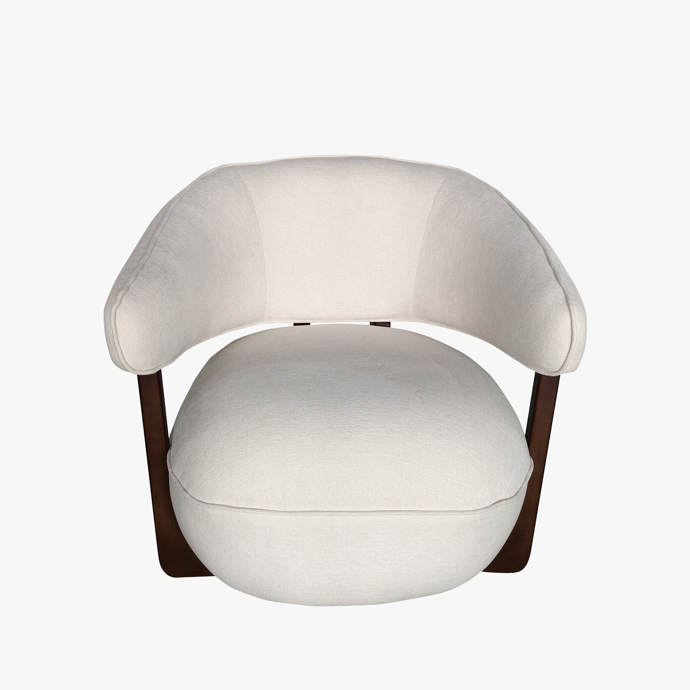 fauteuil en tissu texturé beige