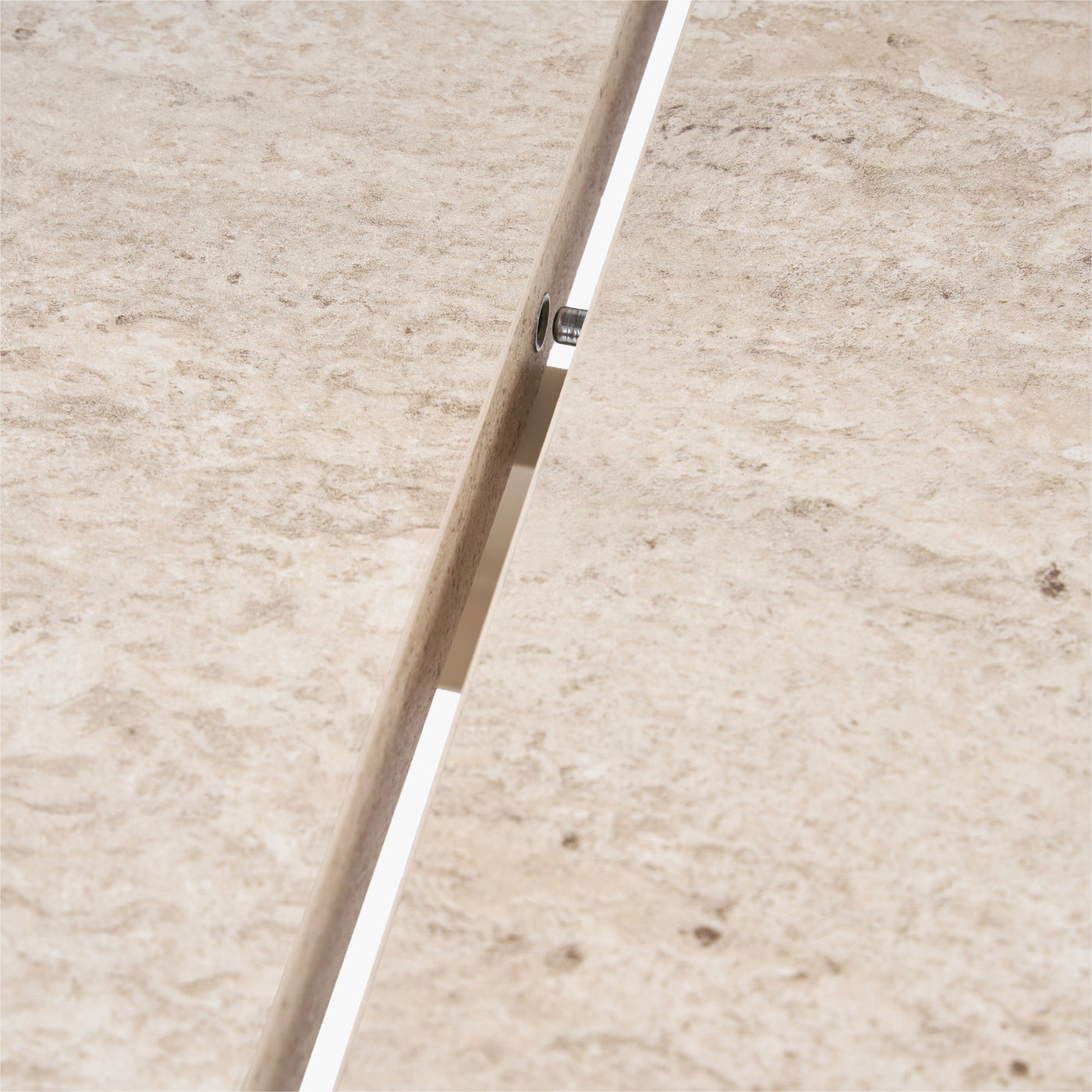 BELORA XL Table à manger extensible ovale beige 160-200 cm