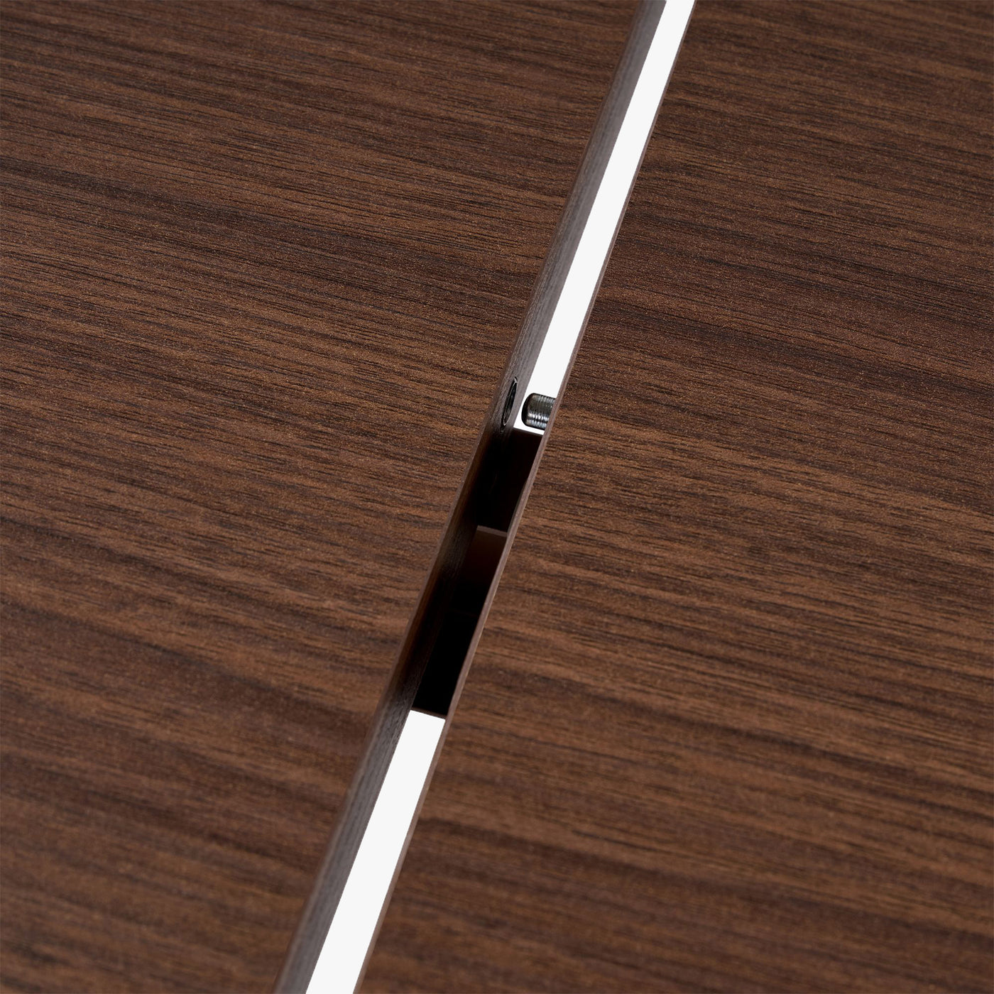 BELORA XL Table à manger extensible ovale couleur bois foncé 160-200 cm