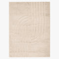 ALASKA Tapis en tissu doux à motif en relief beige - 160x230 cm