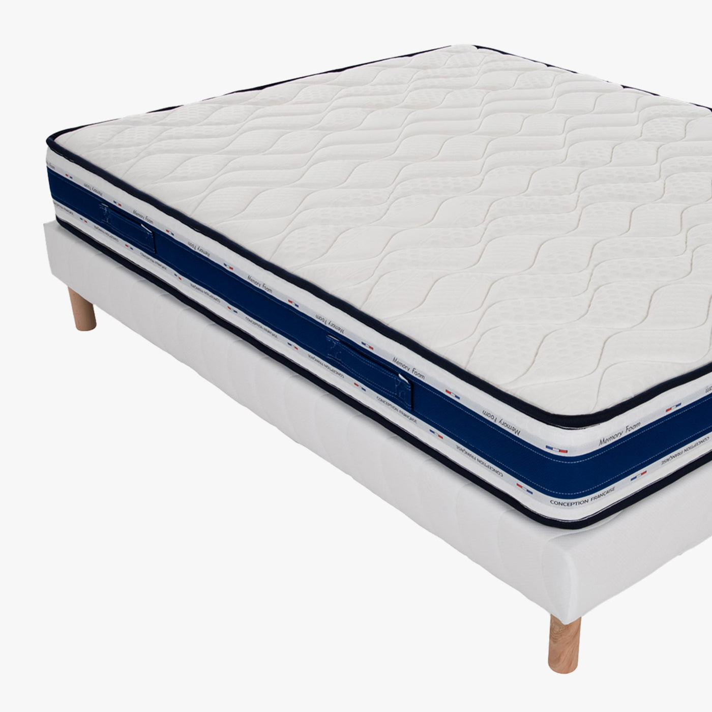 MOON Ensemble sommier+matelas 22 cm 160x200