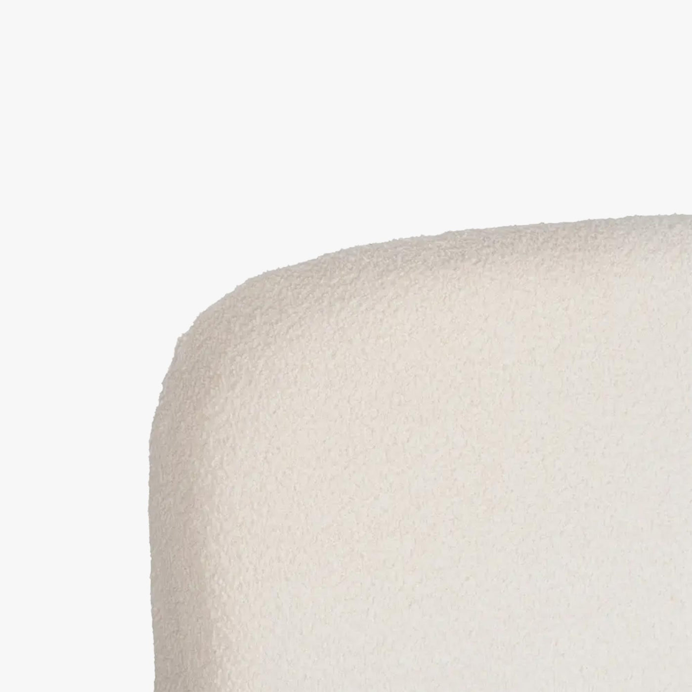 BRISTOL Lit double en tissu bouclette beige avec coffre 160x200 cm