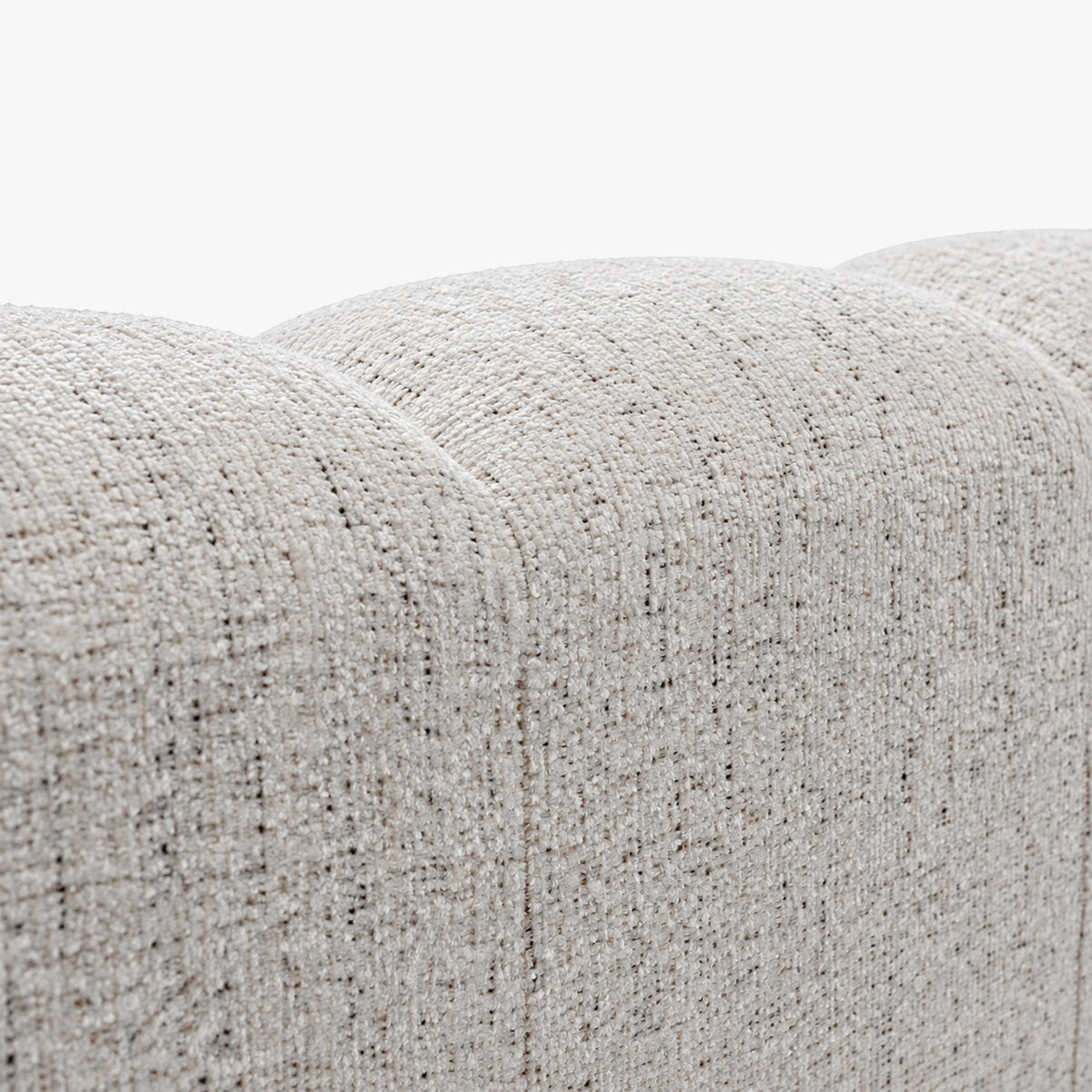 RUBY Canapé d'angle en tissu beige - Angle gauche