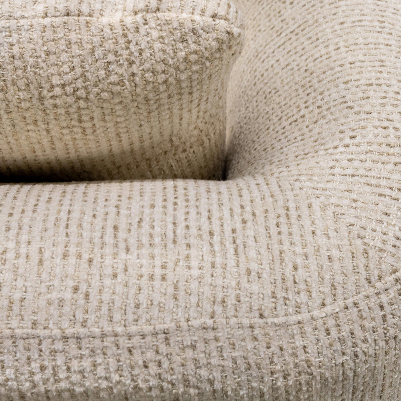 LINDA Canapé d'angle en tissu beige - Angle droit