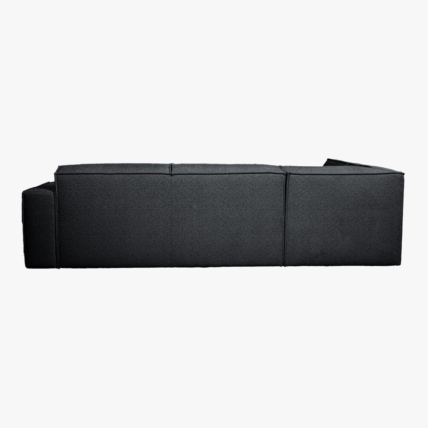 ELIA Canapé d’angle en tissu gris anthracite - Angle gauche