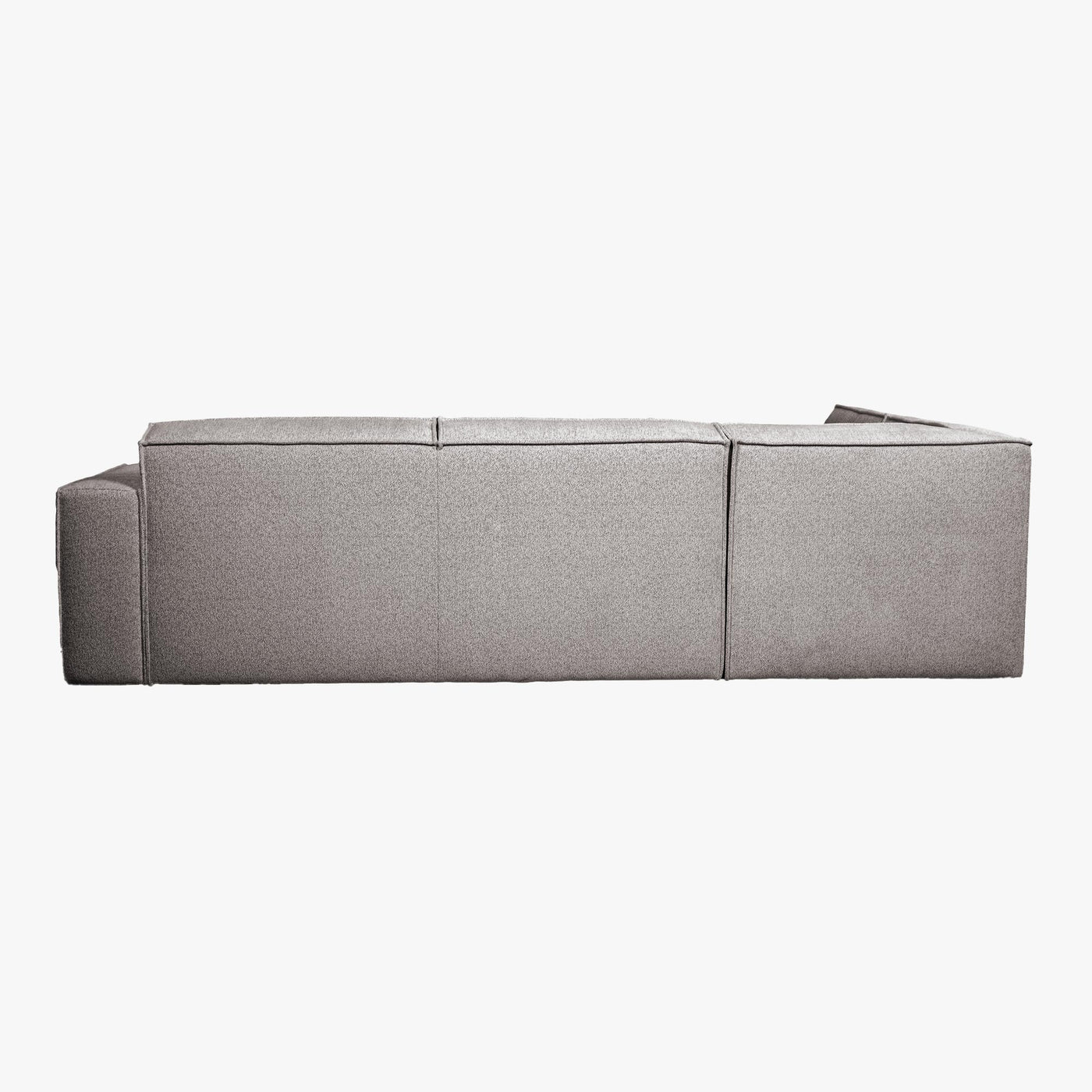 ELIA Canapé d'angle en tissu gris- Angle gauche