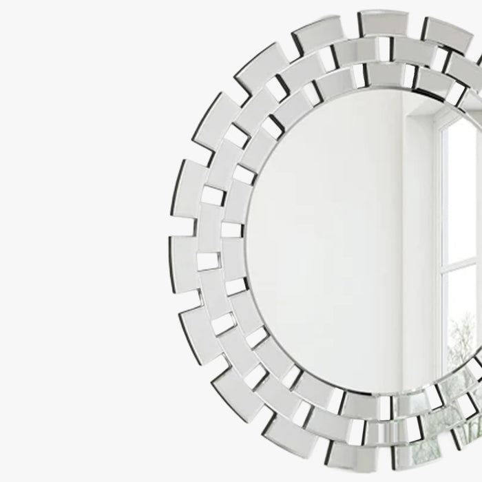 NARA Miroir mural rond design 90 cm