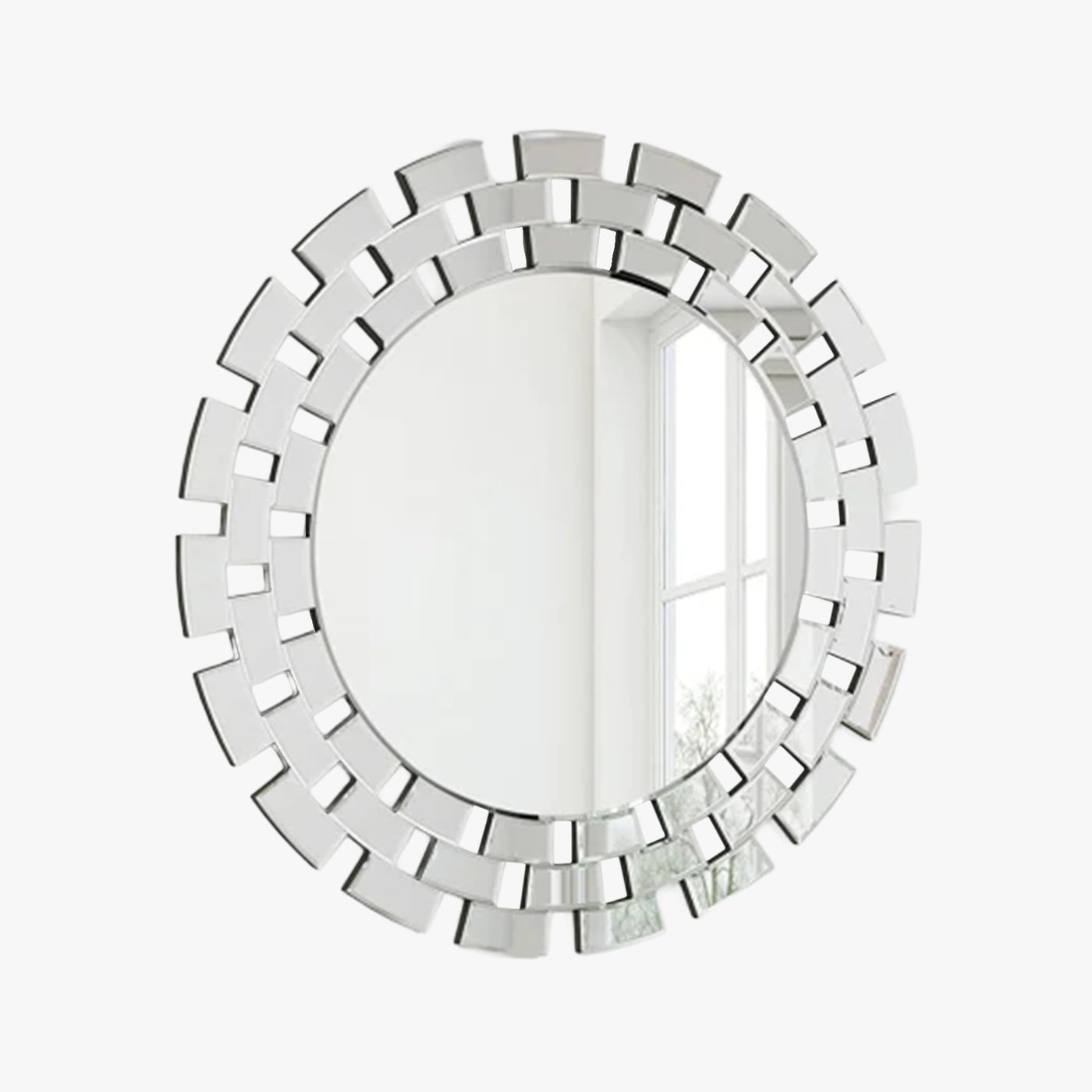 NARA Miroir mural rond design 90 cm