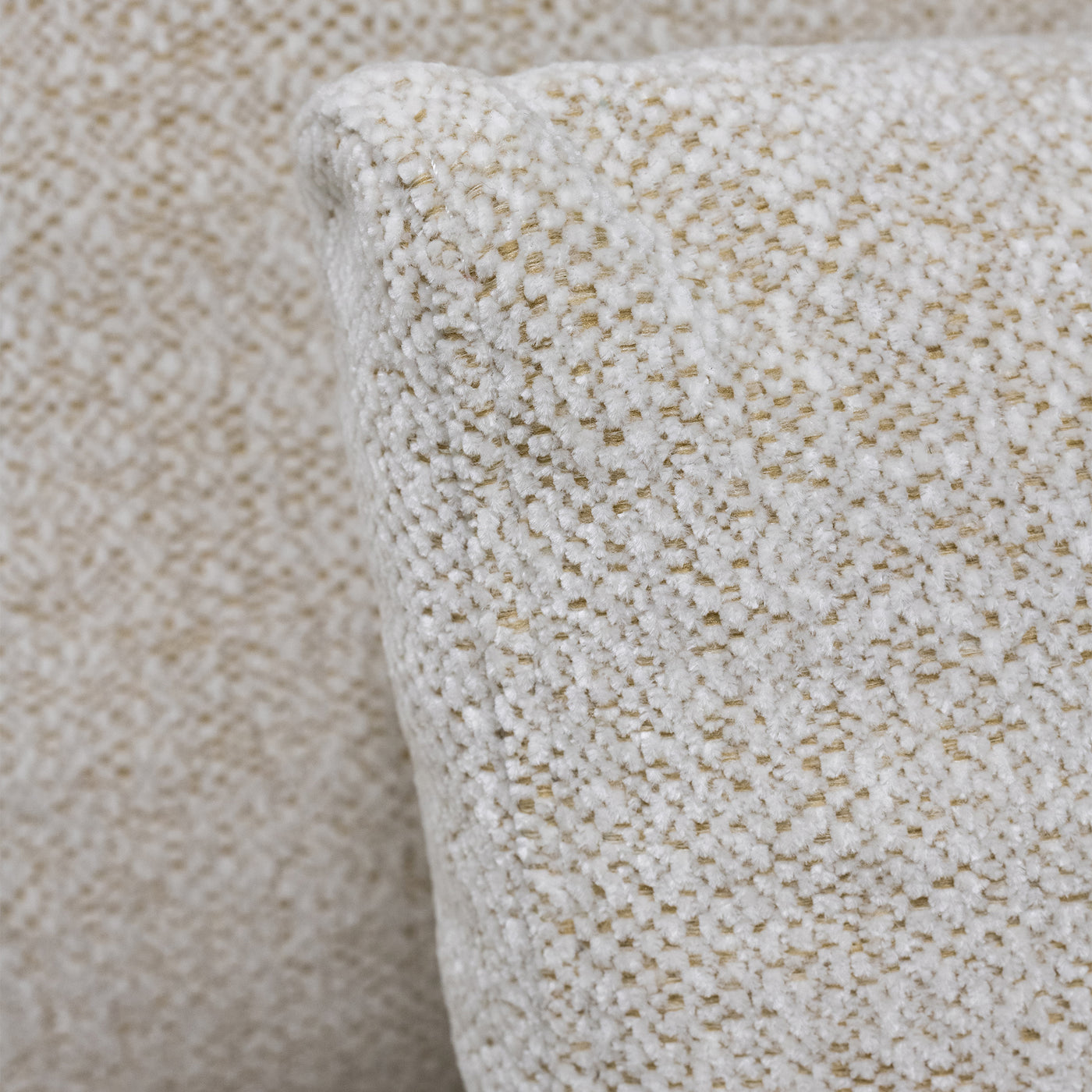 HILONA U Canapé panoramique tissu beige - Angle gauche