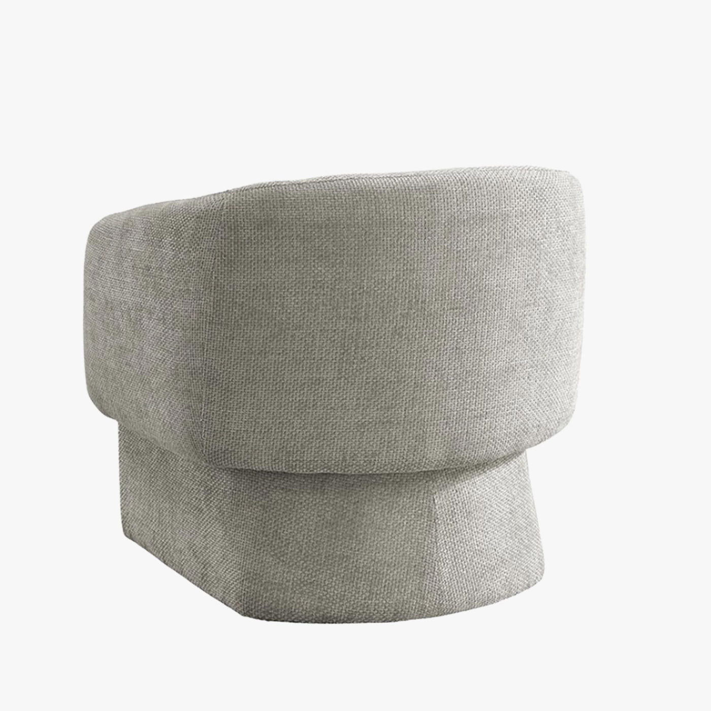 KAYLI Fauteuil cabriolet en tissu taupe
