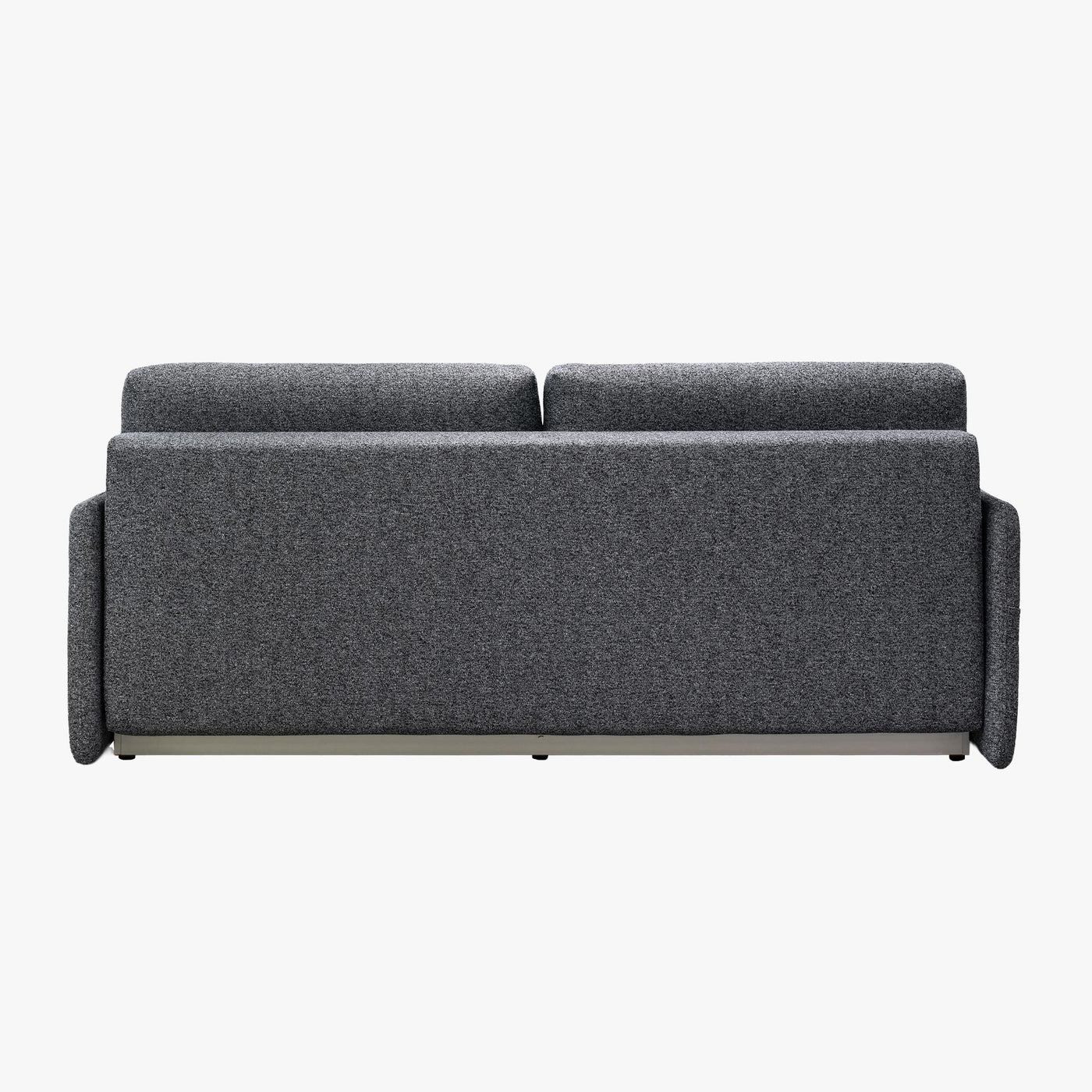CARLA Canapé 3 places convertible en tissu gris