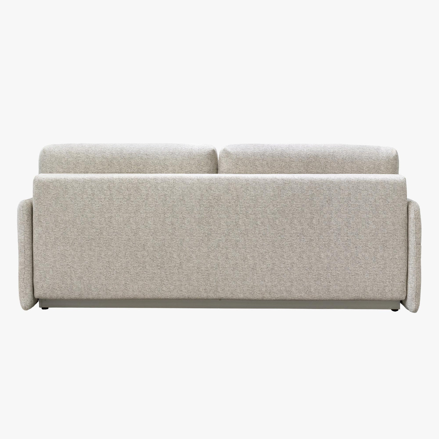 CARLA Canapé 3 places convertible en tissu beige