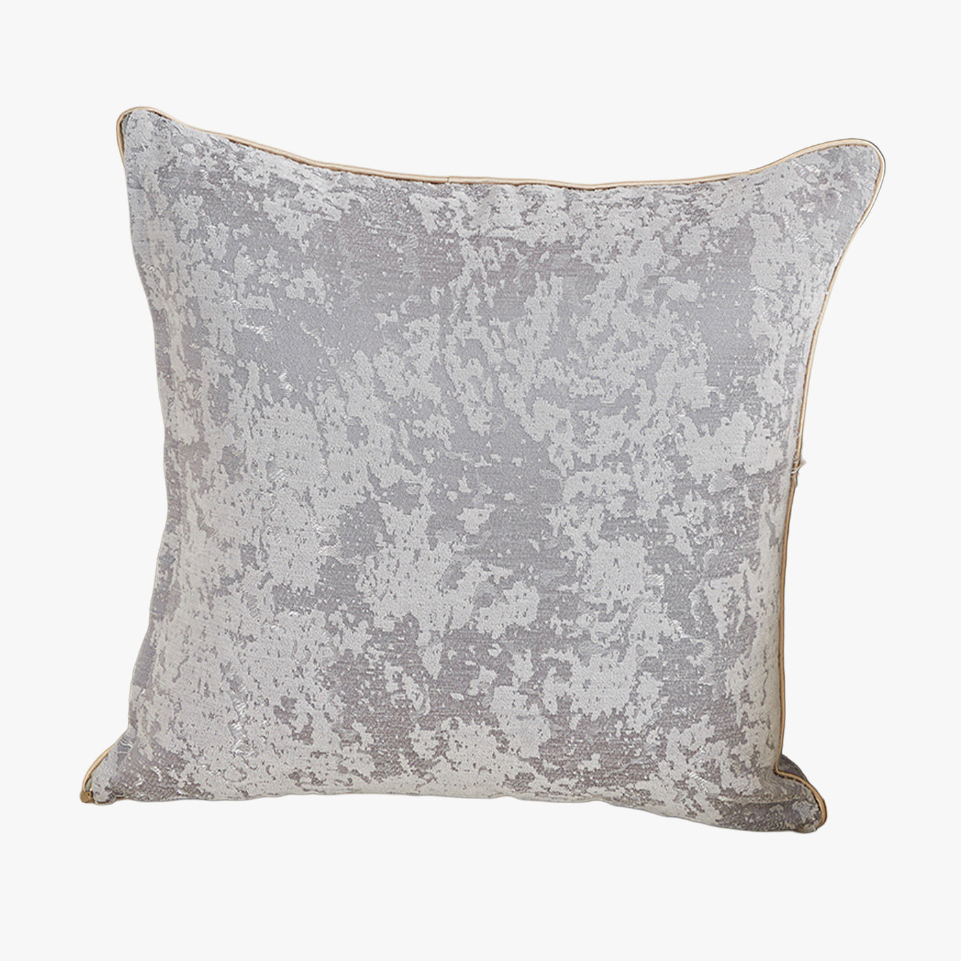 CEOLIA Coussin carré en tissu gris 45x45 cm