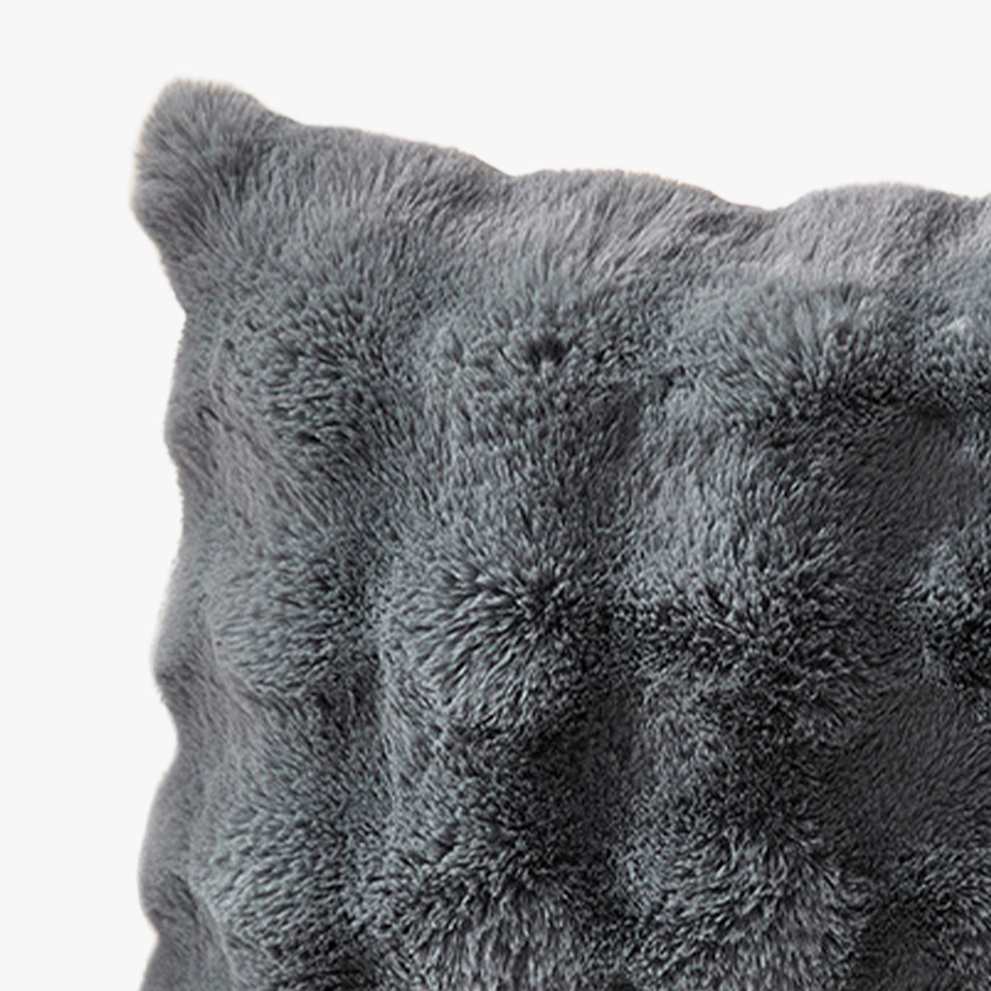 BUBBLE Coussin carré en tissu gris 43x43 cm