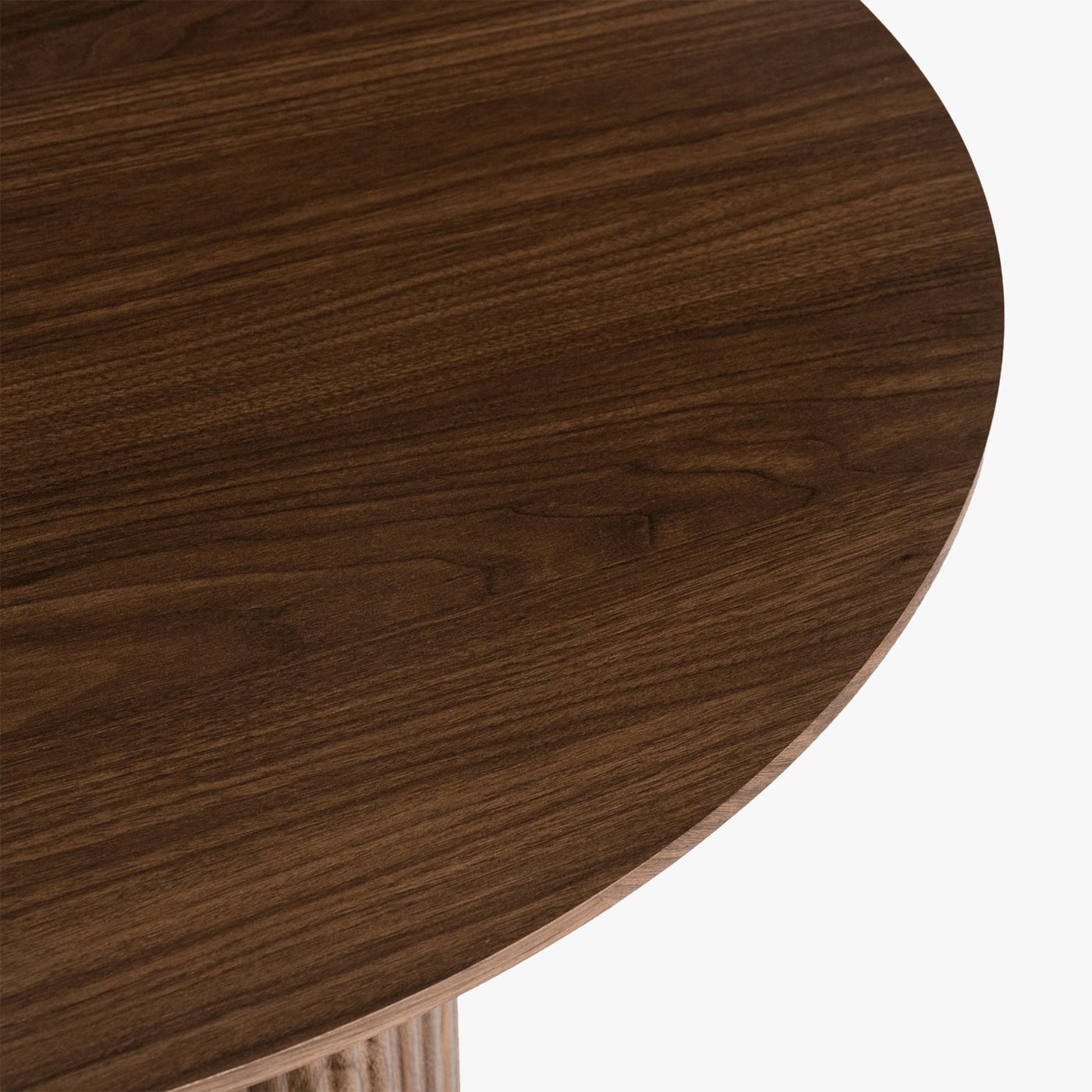 BONY - Table à manger ovale extensible couleur bois foncé 180-220 cm