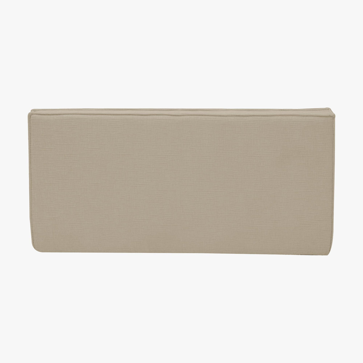 ZEYNA Canapé 2 places modulable en tissu taupe