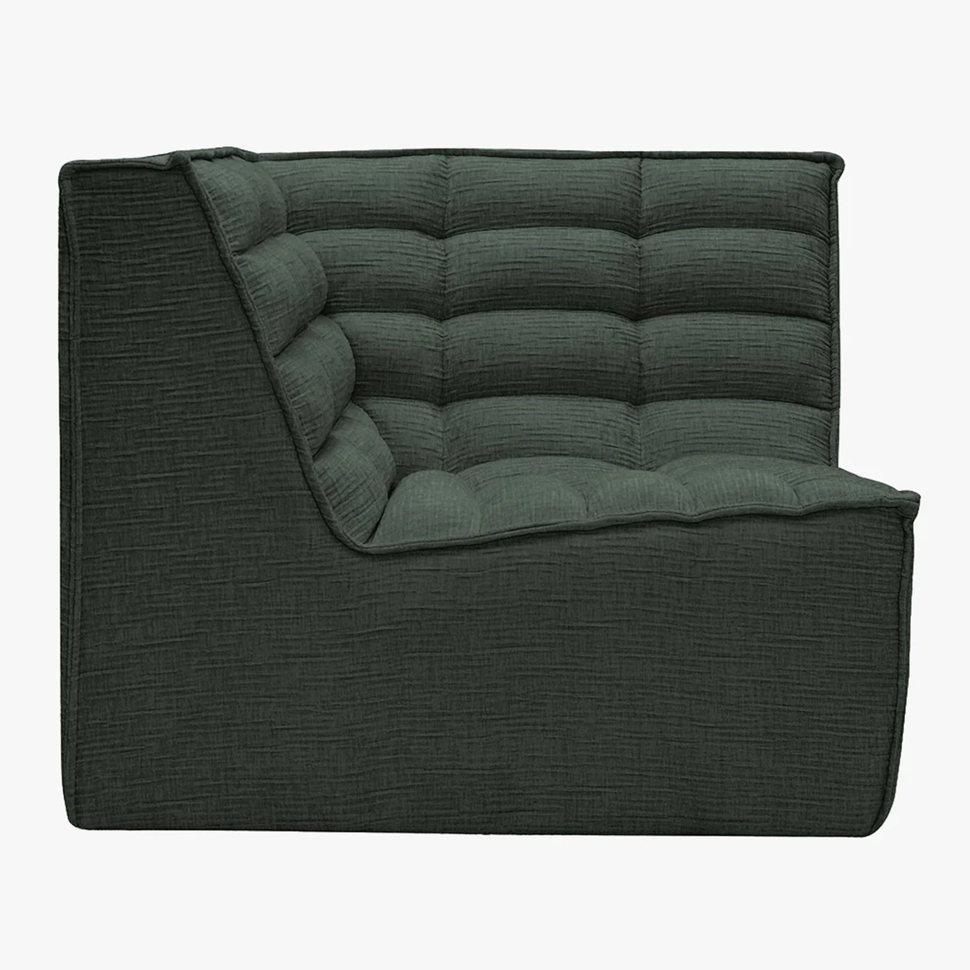 ZEYNA Fauteuil modulable angle réversible tissu vert