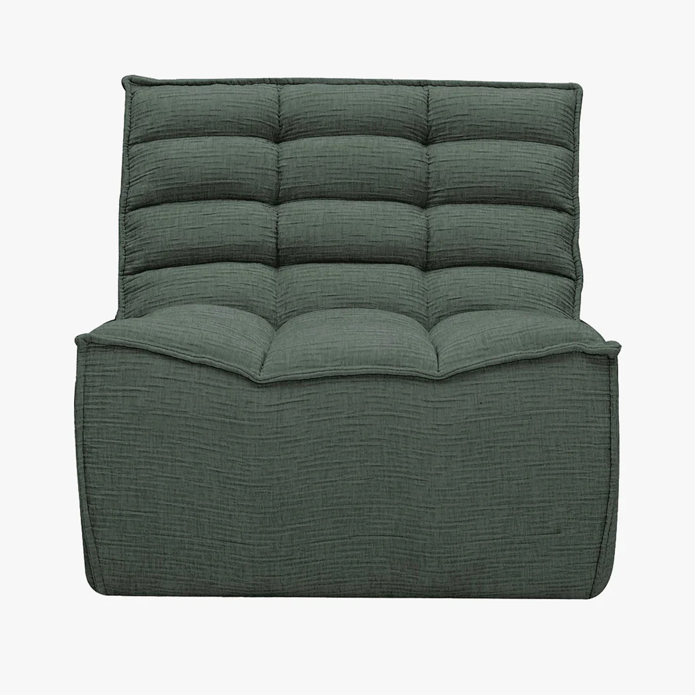 ZEYNA Fauteuil modulable en tissu vert