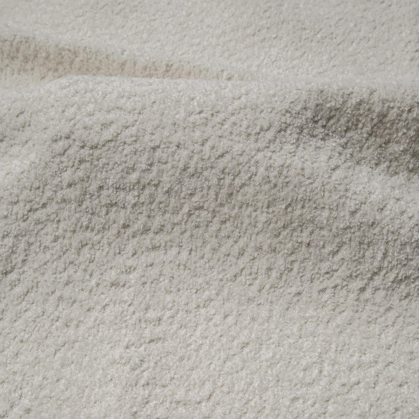 ANAIS Canapé d'angle convertible en tissu bouclette beige foncé- Angle gauche