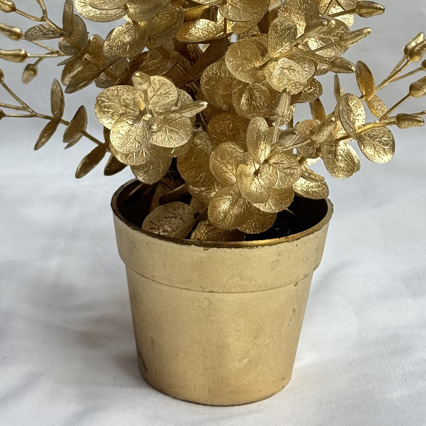 ARESS Plante artificielle doré en pot - 23 cm