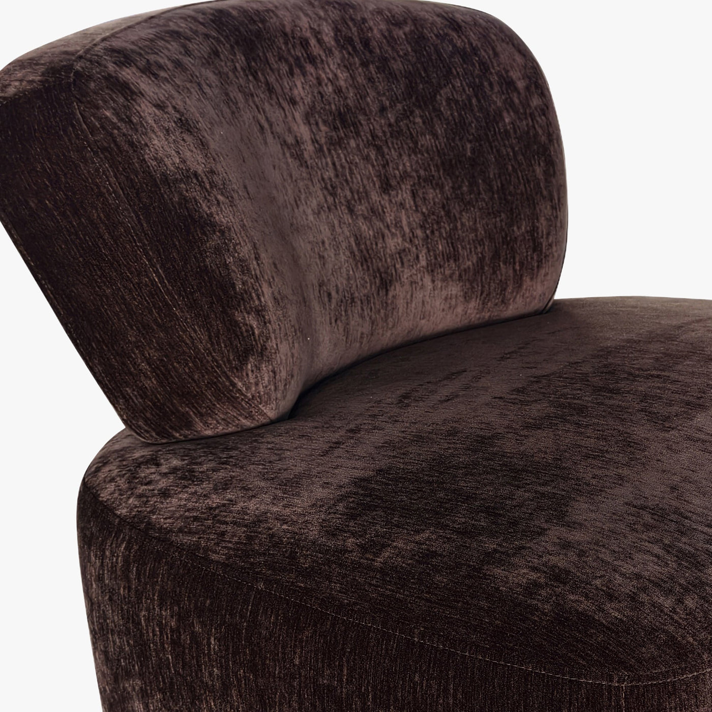 ASTON Fauteuil en tissu marron - Fauteuils - Mobilier Deco