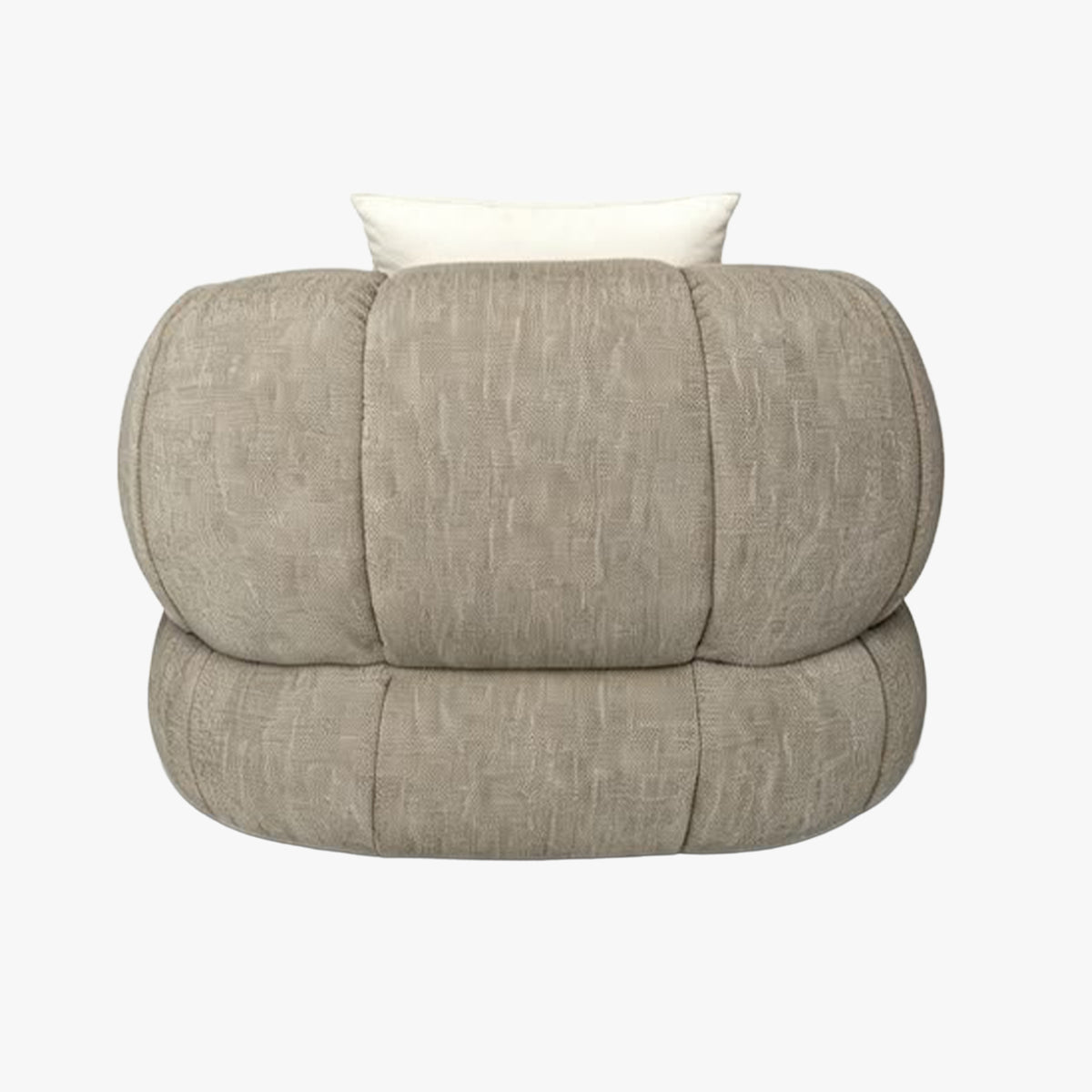 SIENA Fauteuil en tissu taupe