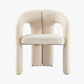 BEJA Fauteuil en tissu bouclette beige