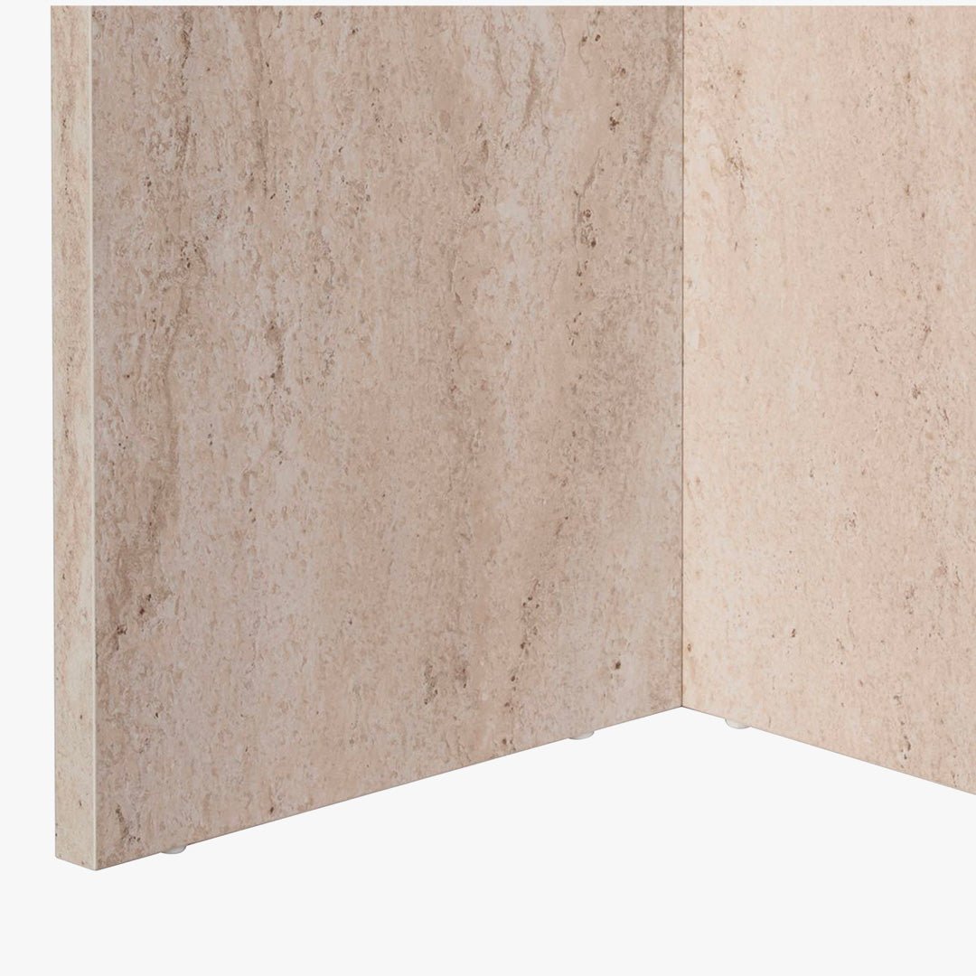 BELORA Table à manger ovale beige 180 cm - Table à manger - Mobilier Deco
