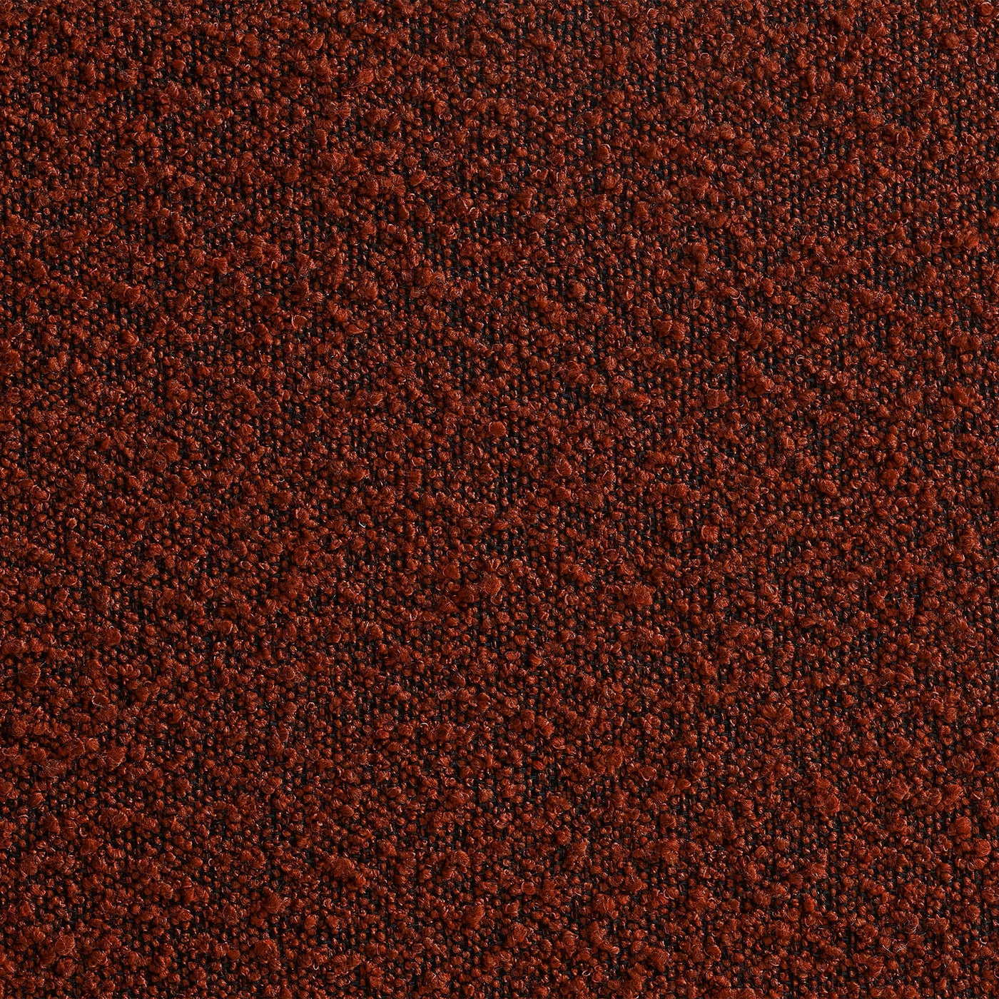 BERY Fauteuil pivotant en tissu bouclette terracotta - Fauteuils - Mobilier Deco