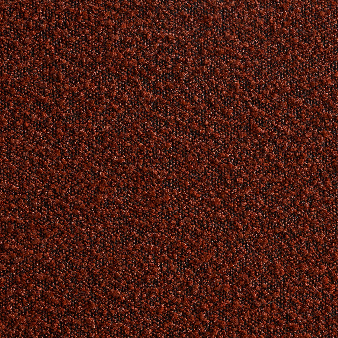 BERY Fauteuil pivotant en tissu bouclette terracotta