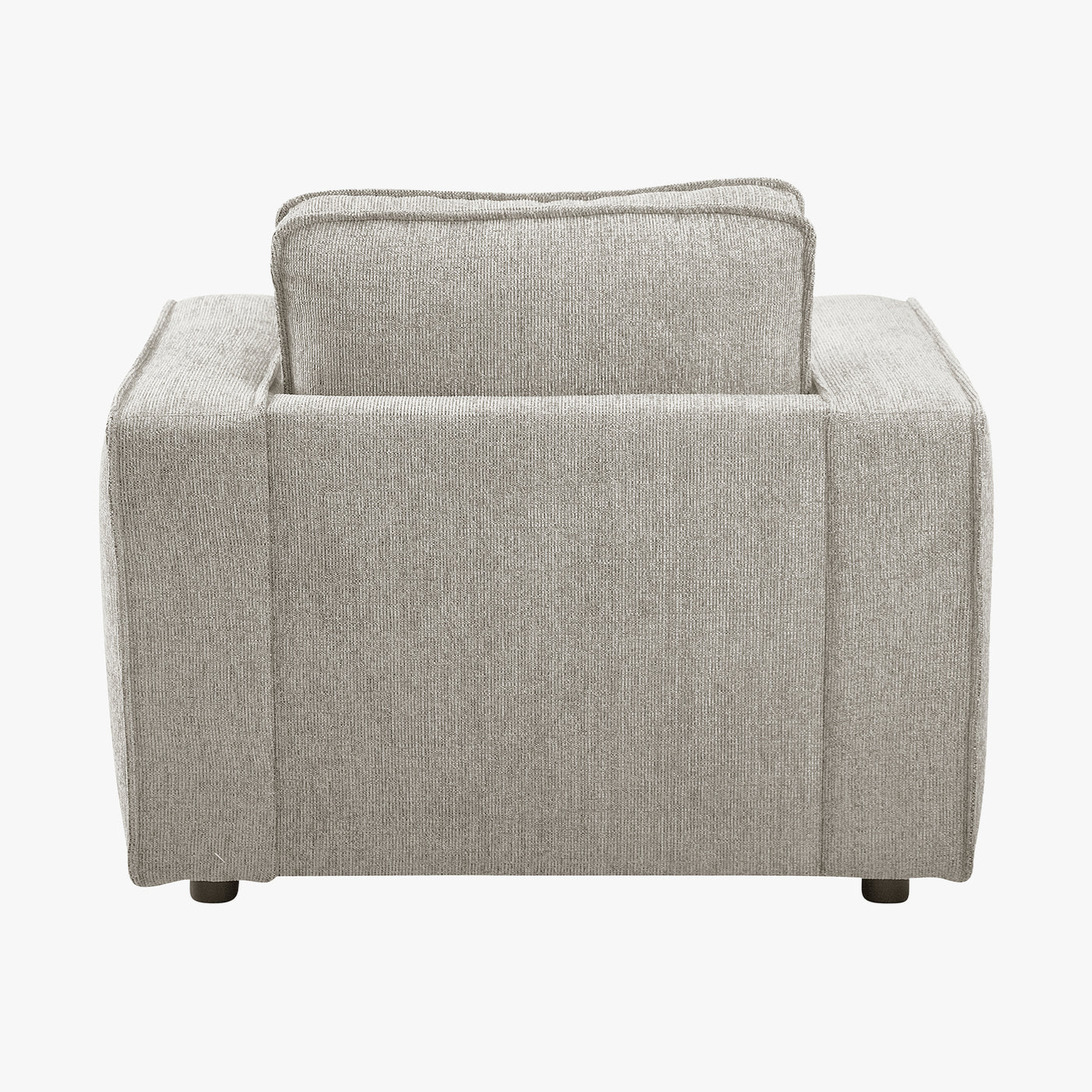 KALYA Fauteuil en tissu taupe