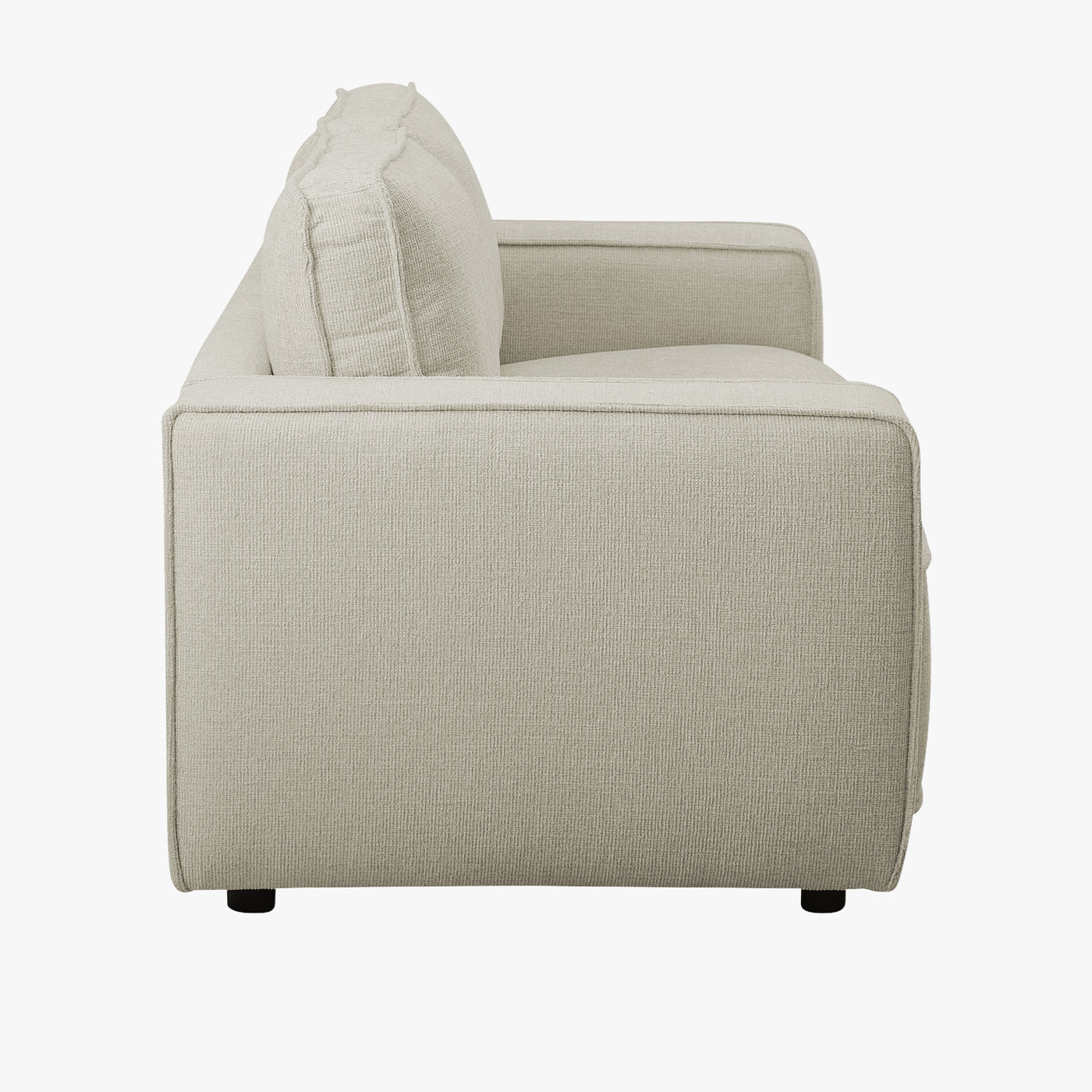 KALYA Canapé 2 places en tissu beige