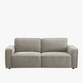KALYA Canapé 3 places en tissu taupe