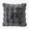 BUBBLE Coussin carré en tissu gris 43x43 cm