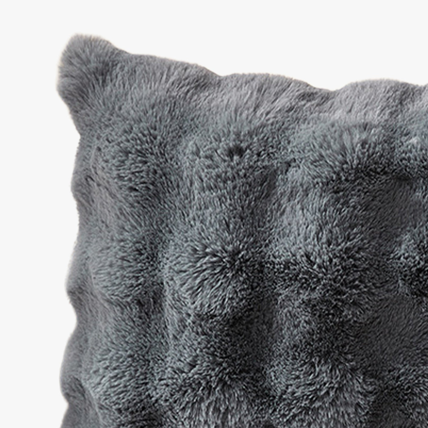 BUBBLE Coussin carré en tissu gris 43x43 cm - Coussins - Mobilier Deco