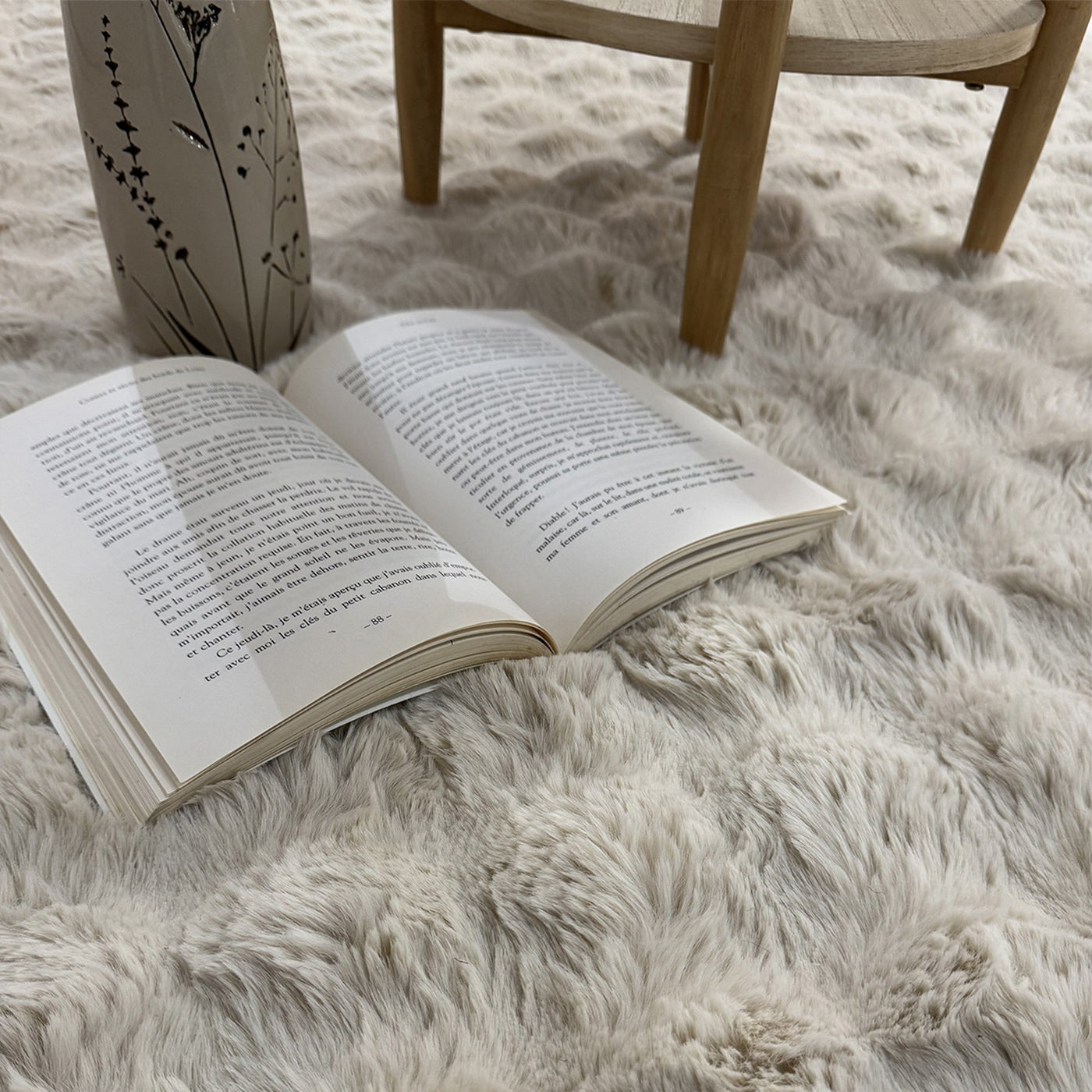 BUBBLE Tapis tissu doux à relief beige - 160x230 - Tapis - Mobilier Deco