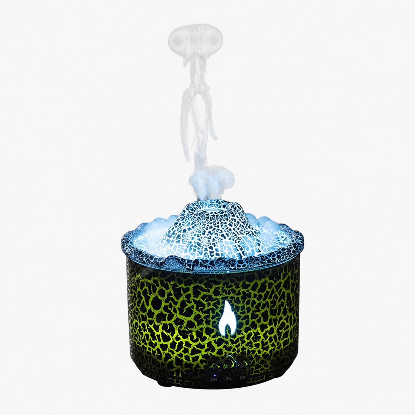 CALY Diffuseur d'huiles essentielles volcan avec flammes à LED noir - Diffuseurs - Mobilier Deco