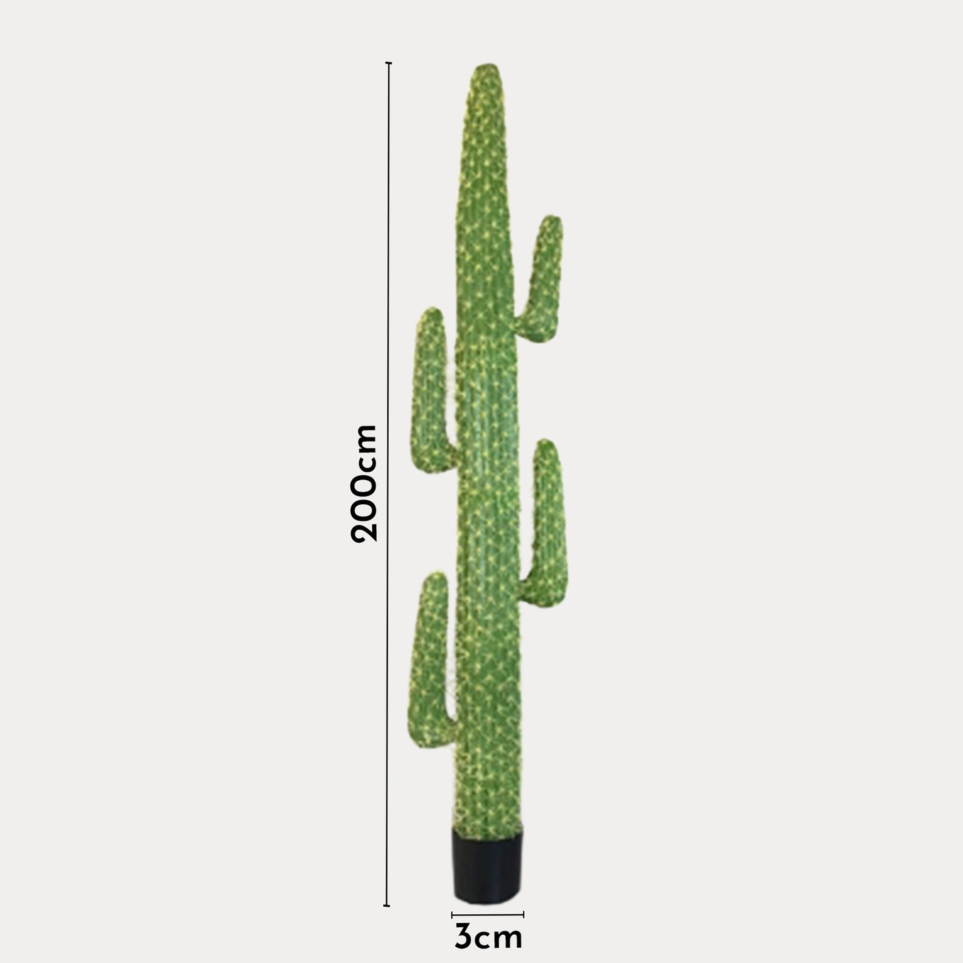 CALYRA Cactus artificiel en pot - 2m