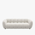 CAMILLE Canapé 3 places en tissu beige