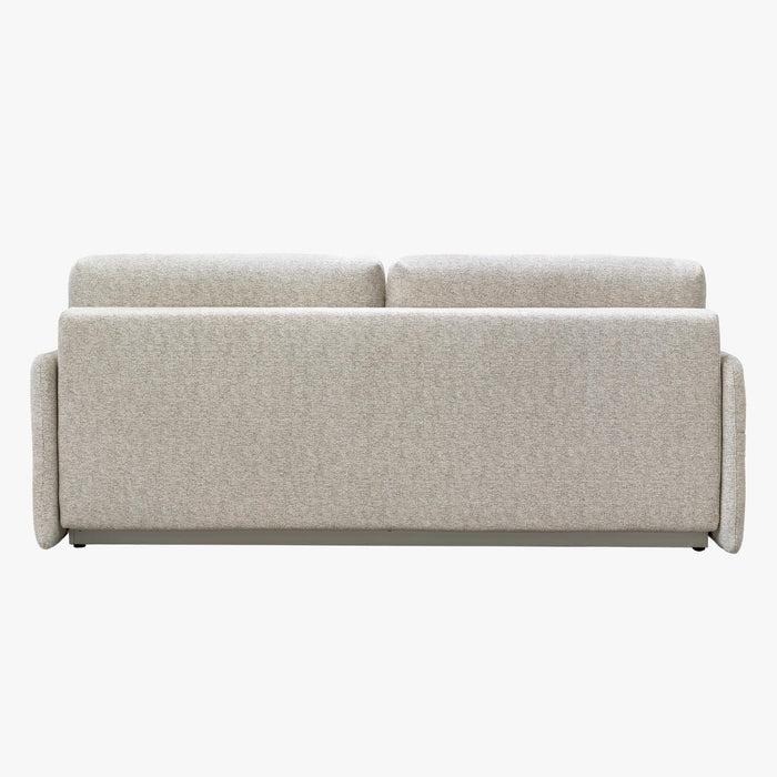 CARLA Canapé 3 places convertible en tissu beige