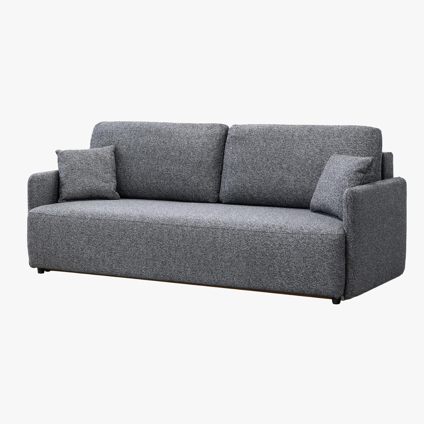 CARLA Canapé 3 places convertible en tissu gris - Canapés convertibles - Mobilier Deco