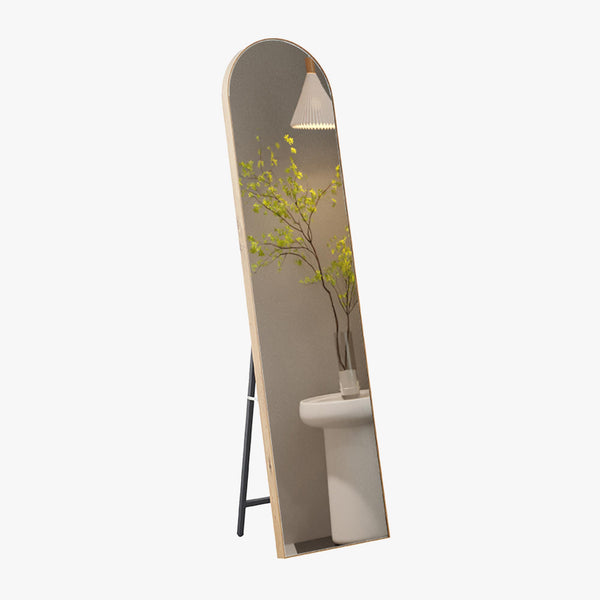 CASSY Miroir sur pieds 160x40 cm couleur chêne vieilli