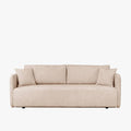 CELSY Canapé 3 places convertible avec coffre en tissu beige