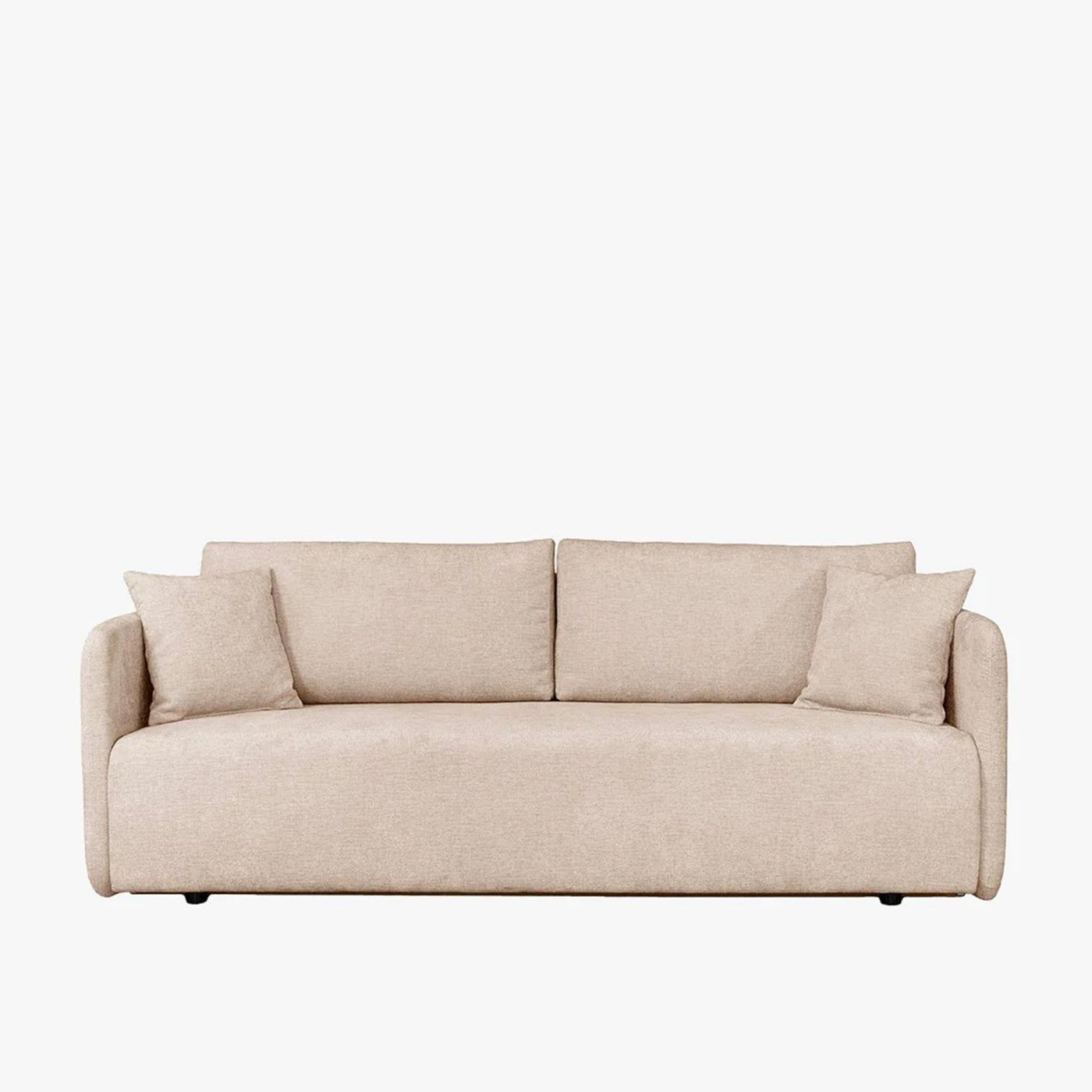 CELSY Canapé 3 places convertible avec coffre en tissu beige - Canapés convertibles - Mobilier Deco