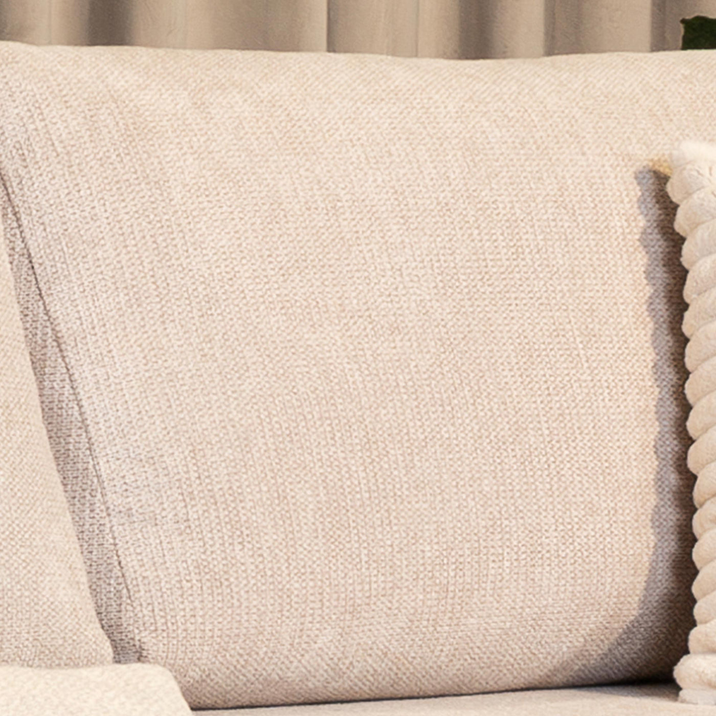 CELSY Canapé 3 places convertible avec coffre en tissu beige