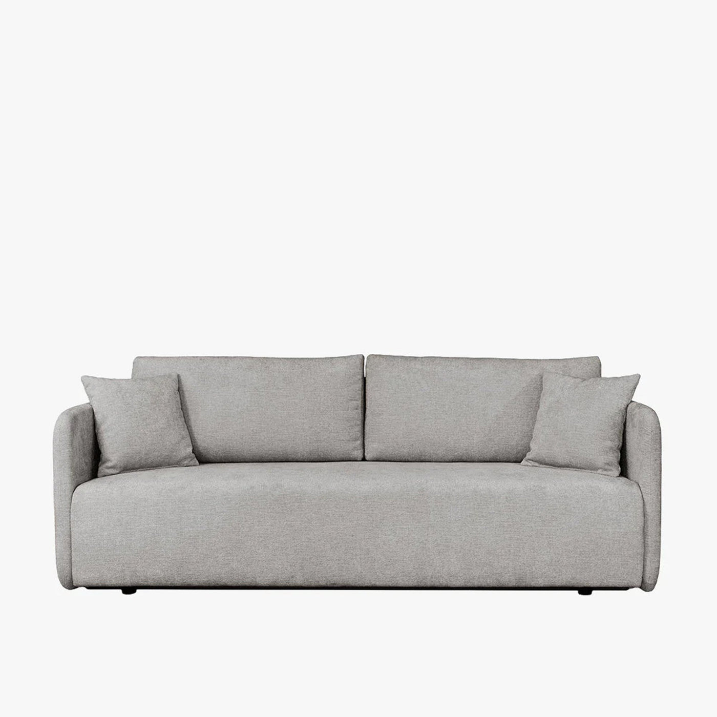 CELSY Canapé 3 places convertible avec coffre en tissu gris - Canapés convertibles - Mobilier Deco